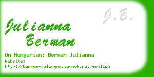 julianna berman business card